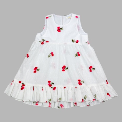 Платье Вишни Чуди Кидс 349625 Ц2-1 белый 01 Платье Вишни Чуди Кидс 349625 Ц2-1 белый 01